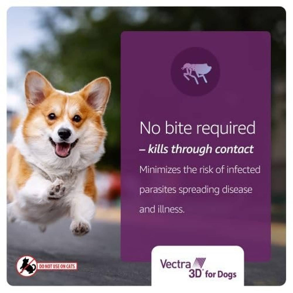 Vectra 3D for Dogs contact-kill panel: kills through contact; minimizes spread and illness