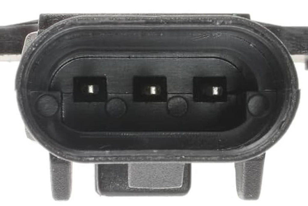 Engine camshaft position sensor connector face showing four pin sockets in black