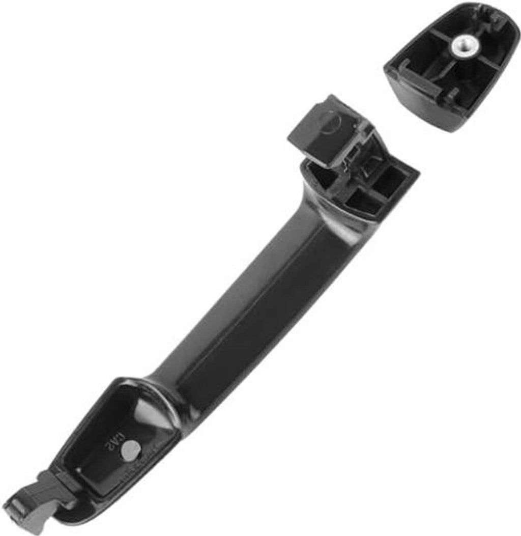 Rear exterior door handle underside with mounting clips and metal screw insert