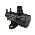 EGR valve control solenoid with black housing, electrical connector, and mounting stud