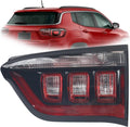 Right inner halogen tail light with red lens and clear reflector housing