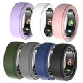 7-pack smart ring protector covers in purple, white, pink, olive, gray, blue, black