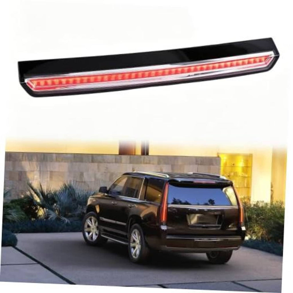 Slim LED 3rd brake light bar with red light strip in black housing