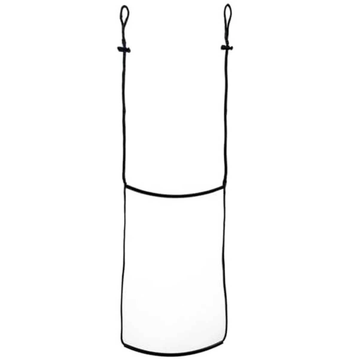 Double step climbing stick aider with two hanging ropes and padded step pocket