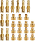 Set of brass carburetor main jets with labeled sizes, 25-piece kit