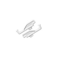 Andersen full-screen latch in white, metal mounting hardware with two plates