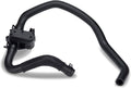 Heater inlet hose control valve with black rubber hoses and electrical connector