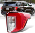 Right-side LED tail light with red lens and clear reflector, rear lamp assembly.
