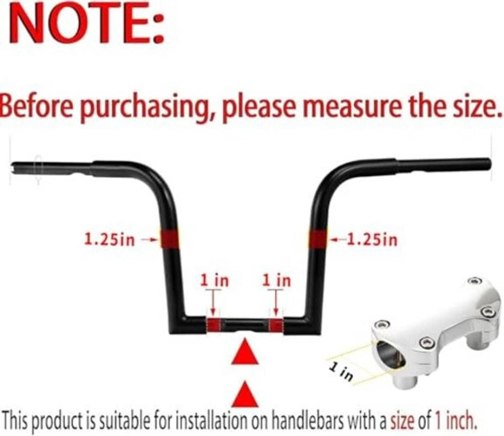 Chrome handlebar riser top clamp for 1-inch bars with measured fit