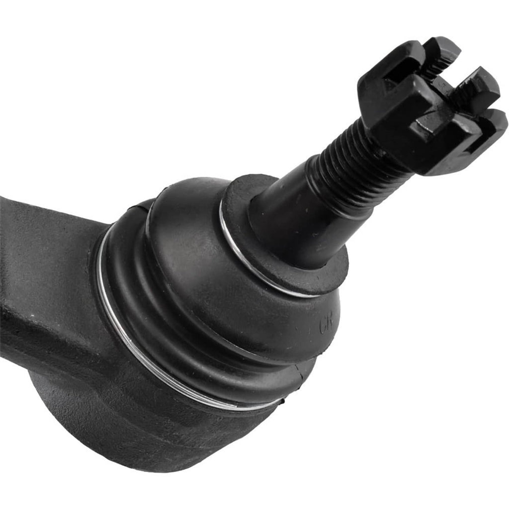 Front suspension tie-rod end with rubber boot and threaded stud