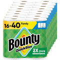 Bounty Quick Size paper towel rolls pack, white core and sheets