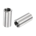 M10 304 stainless steel coupling nut, cylindrical with internal threads