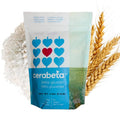 cerabeta beta-glucan supplement pouch, teal/white, heart logo, 4.94 oz