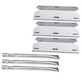 Stainless steel heat plates and burner tubes, set of three pieces