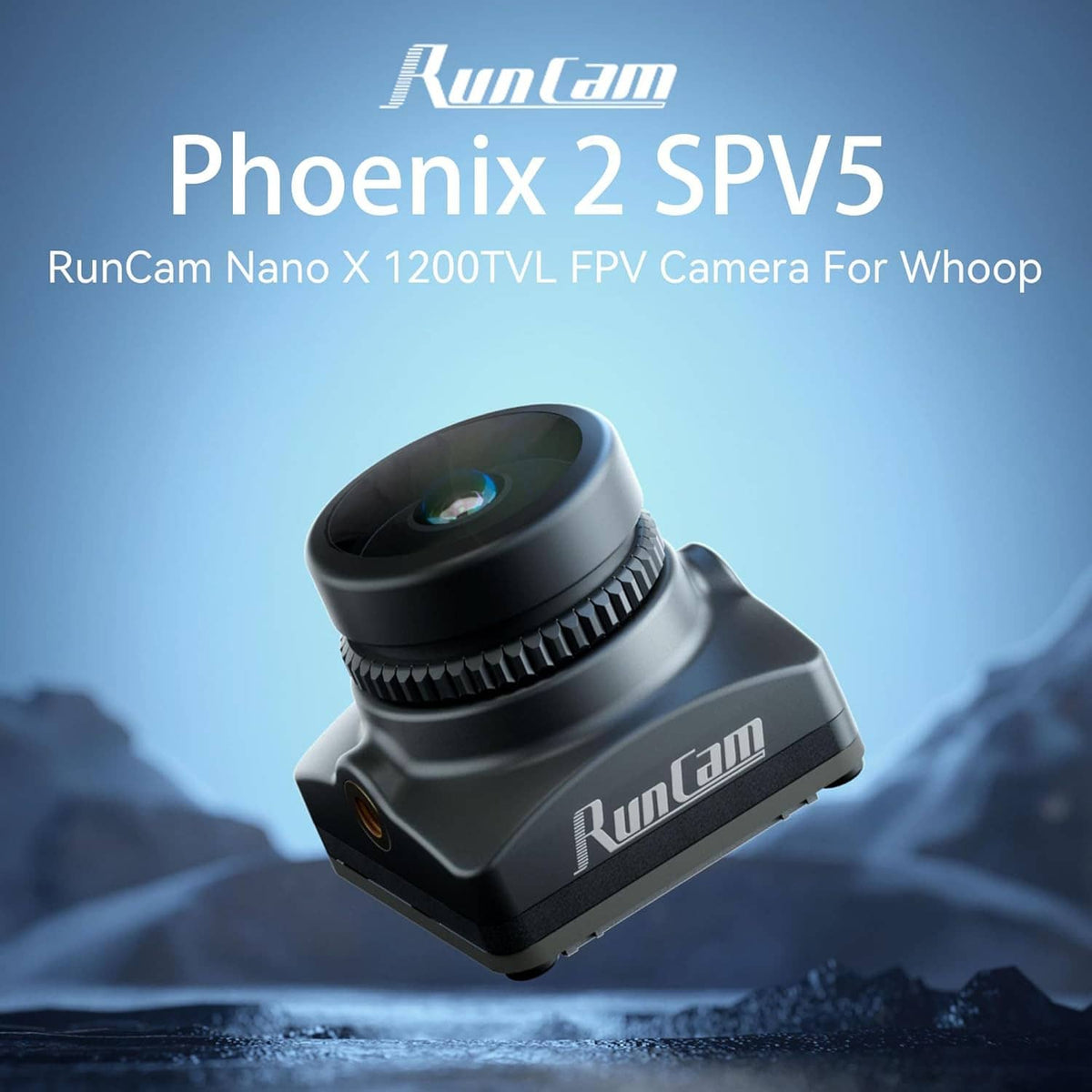 RunCam Phoenix 2 SPV5 FPV camera module with lens hood, black
