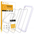 Arae tempered glass screen protector 3-pack, HD clarity, for iPhone 12/12 Pro