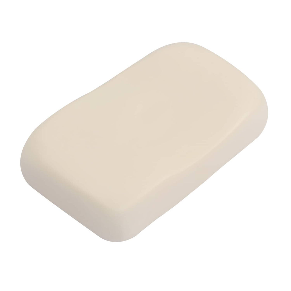 Off-white seat back cushion, angled view showing smooth padded surface