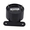Black forward/reverse buzzer with mounting base and two metal tabs