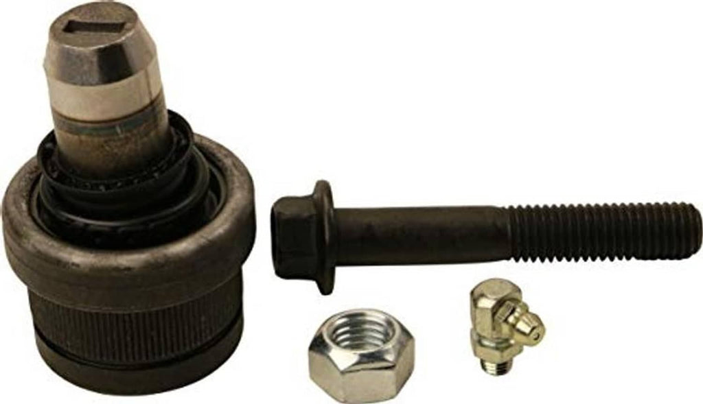 Front upper suspension ball joint kit with rubber boot, threaded stud, and mounting nuts