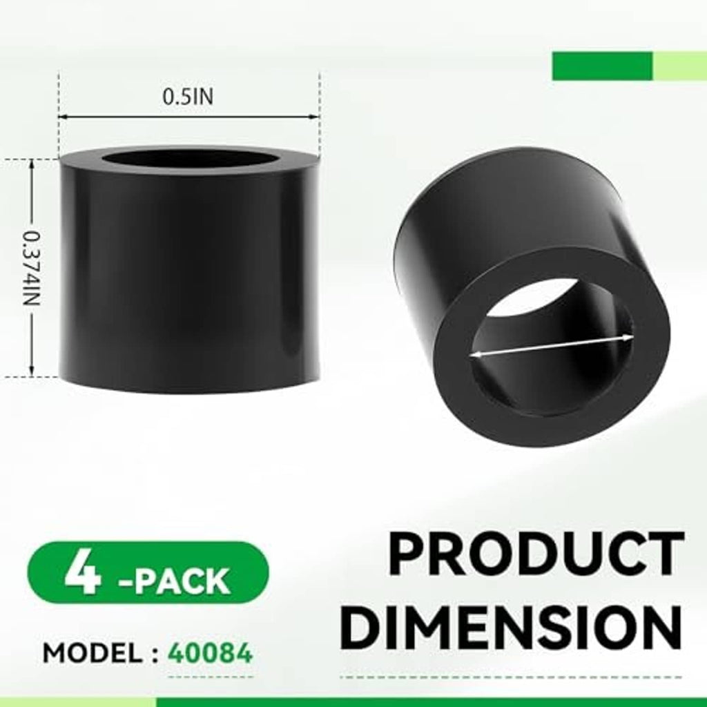 Black cylindrical HVAC vacuum gasket with central round opening