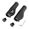 Bike handle grips black ergonomic soft gel dual lock-on with end caps and hex key