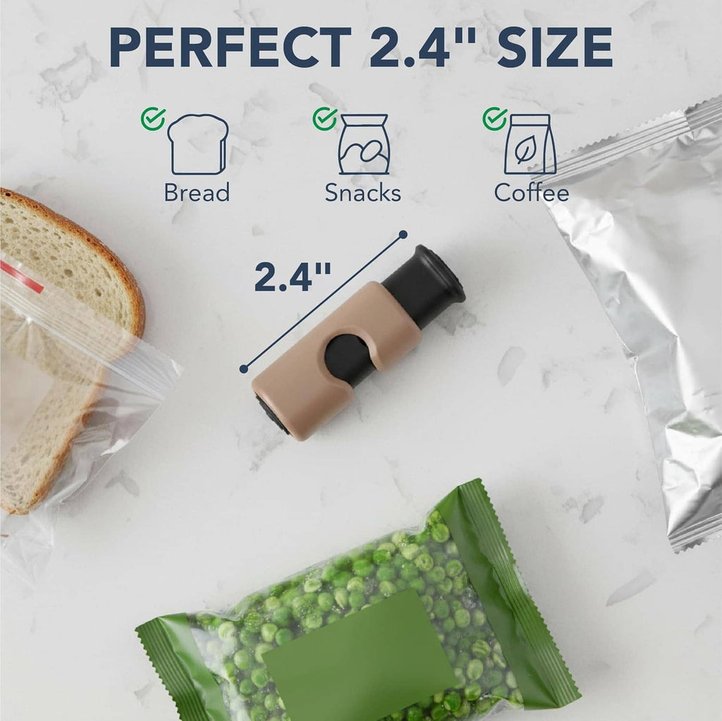 2.4-inch bread bag clip for sealing bread, snacks, or coffee bags