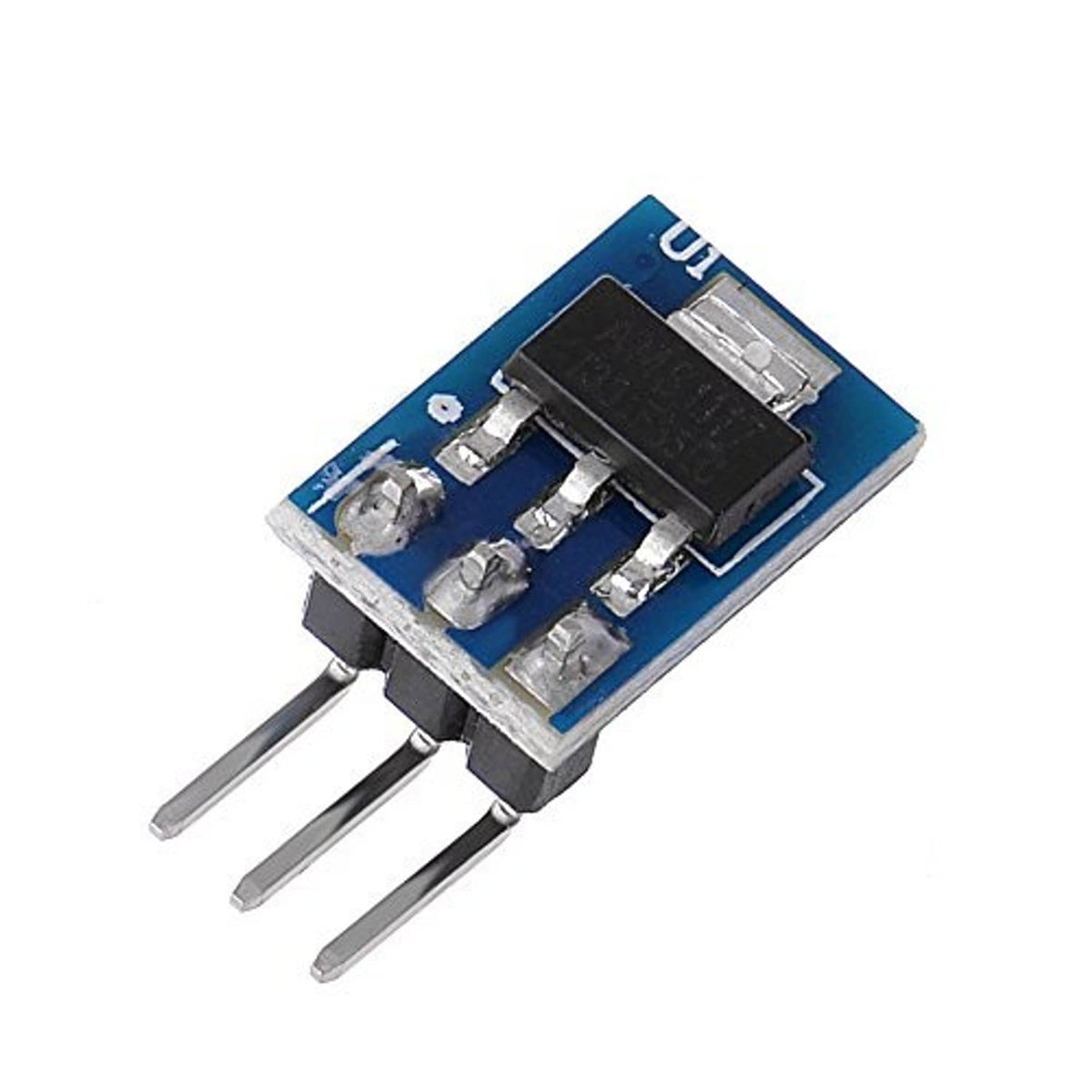 AMS1117 3.3V step-down voltage regulator module with black regulator chip on blue PCB