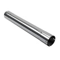 4-inch T304 stainless steel straight exhaust pipe with black inlet end