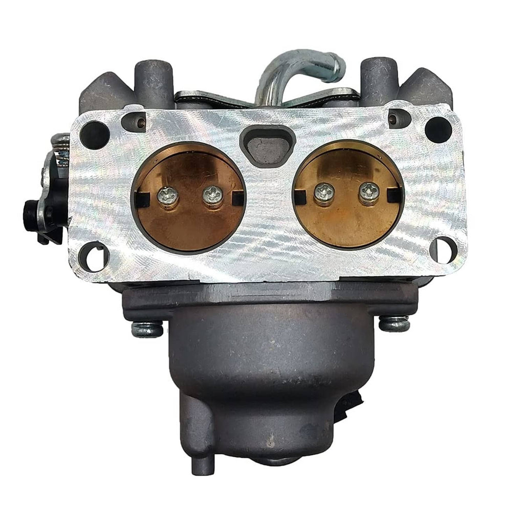 Carburetor with metal body and two bronze throttle plates, mounting studs and linkage hook