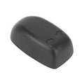 Black seat adjustment switch knob with directional arrow markings, textured plastic cap