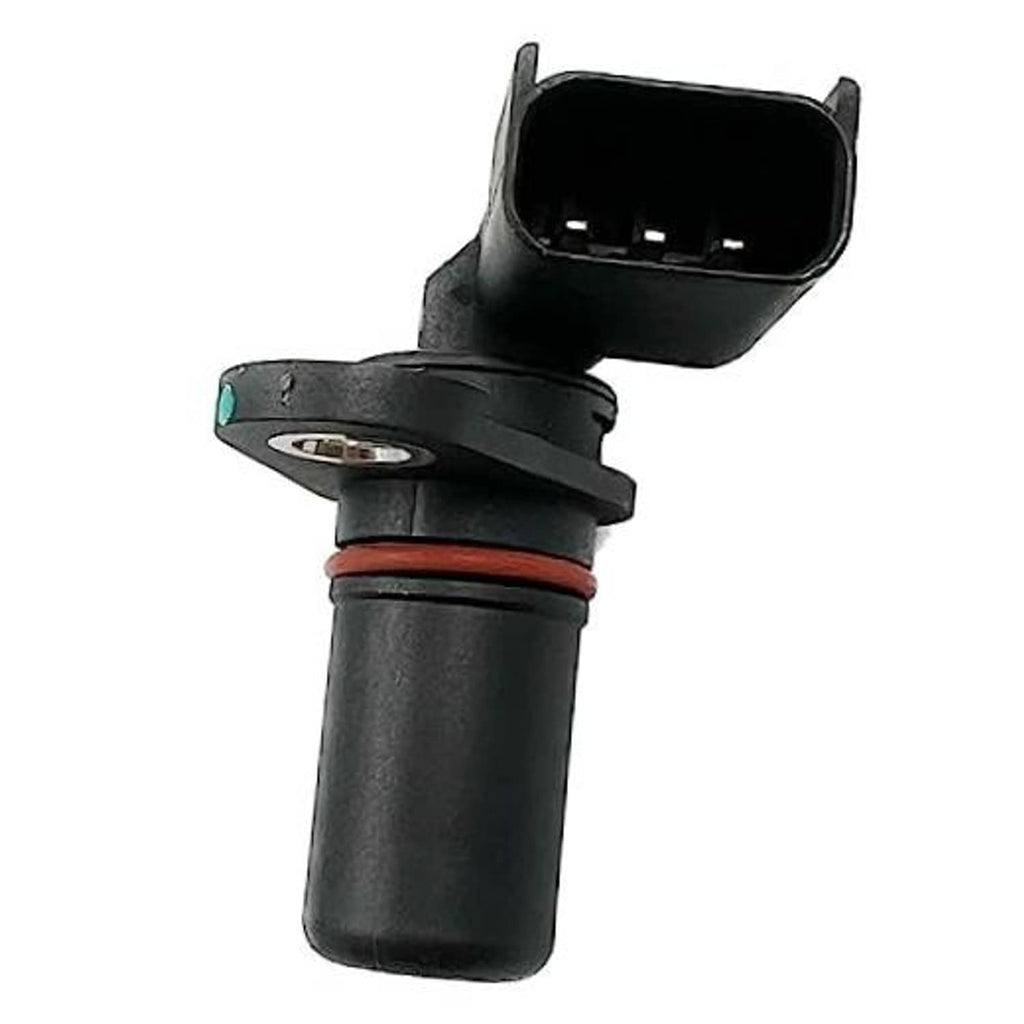 Crankshaft position sensor with black housing and red seal ring, 3-pin connector