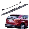 LED third brake light bar with clear lens, black housing, and wiring harness