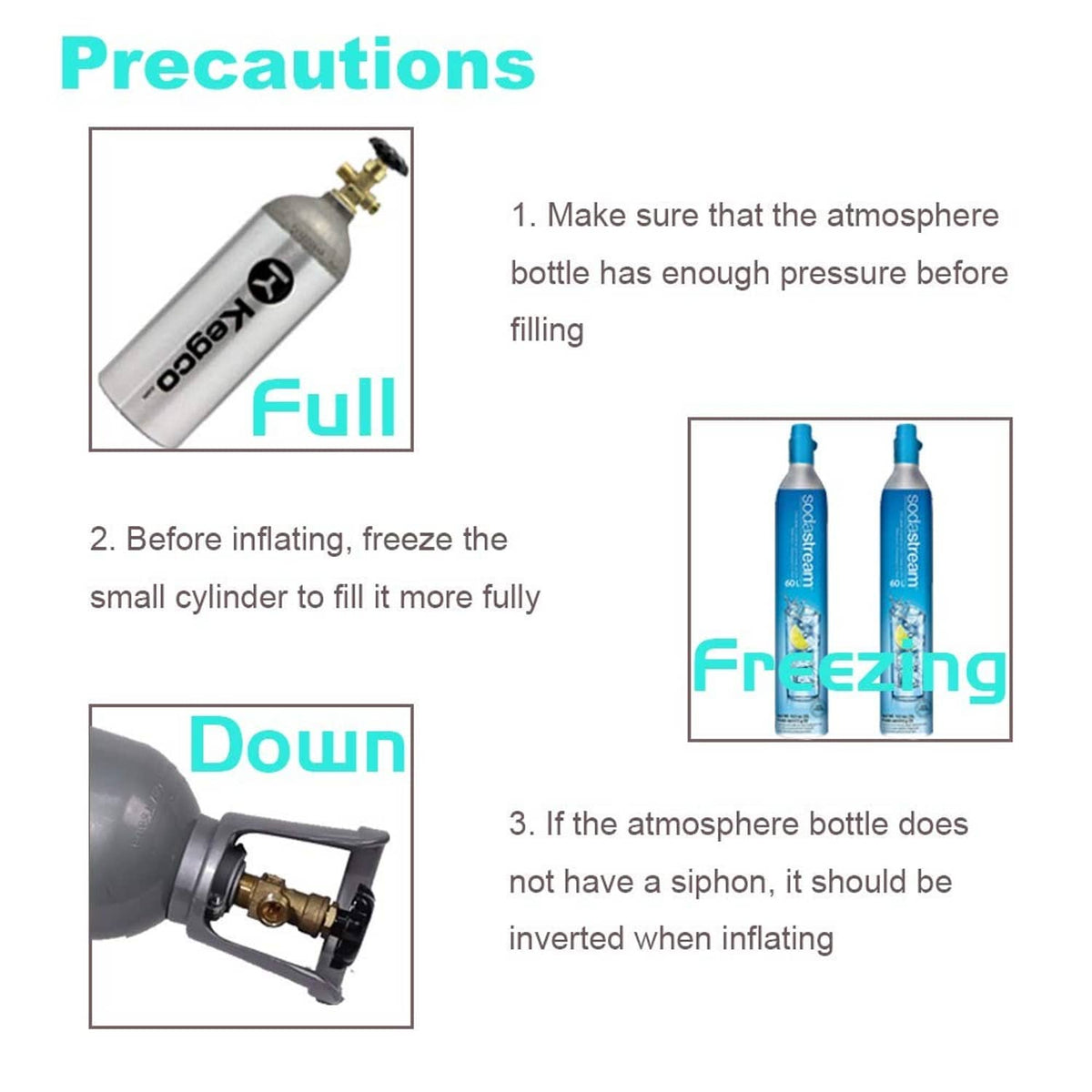 CO2 refill adapter hose with brass fittings and black valve control head