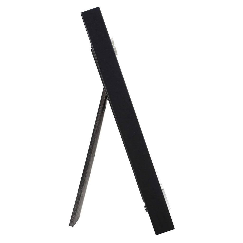 Black wood picture frame back with fold-out easel stand