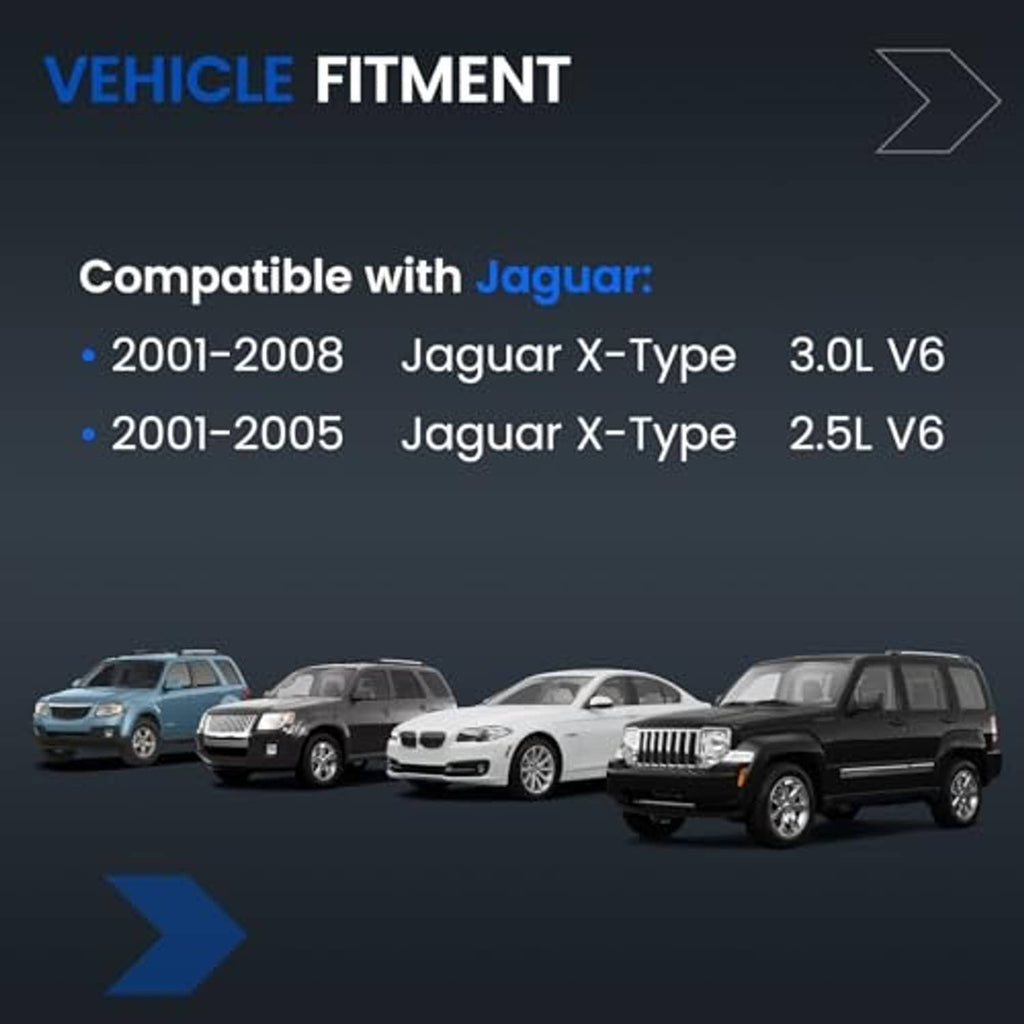 Coolant reservoir tank fitment graphic with multiple vehicle silhouettes