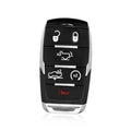 Black 6-button smart key fob with lock, unlock, and remote start icons