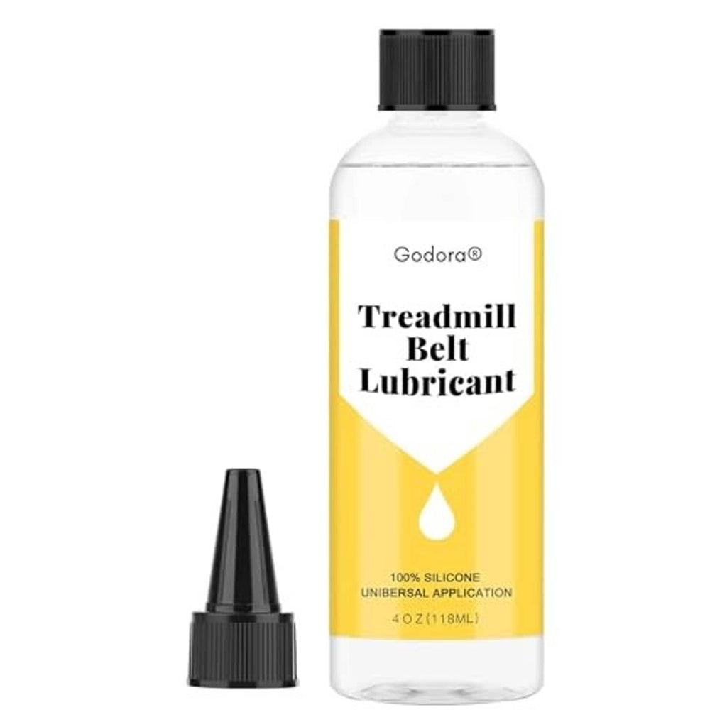 Treadmill belt lubricant bottle with black nozzle cap, 4 oz