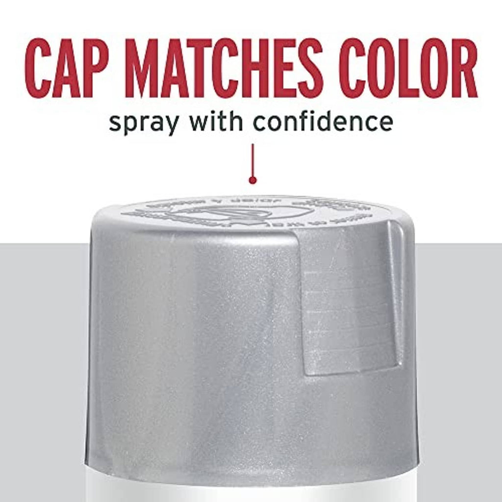 Rust-Oleum metallic spray paint can cap, silver color top