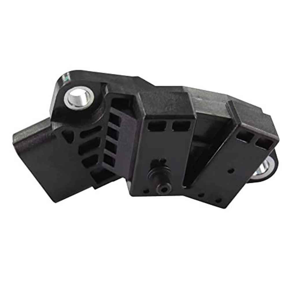 Crankshaft position sensor with metal mounting bolt and rectangular multi-pin connector