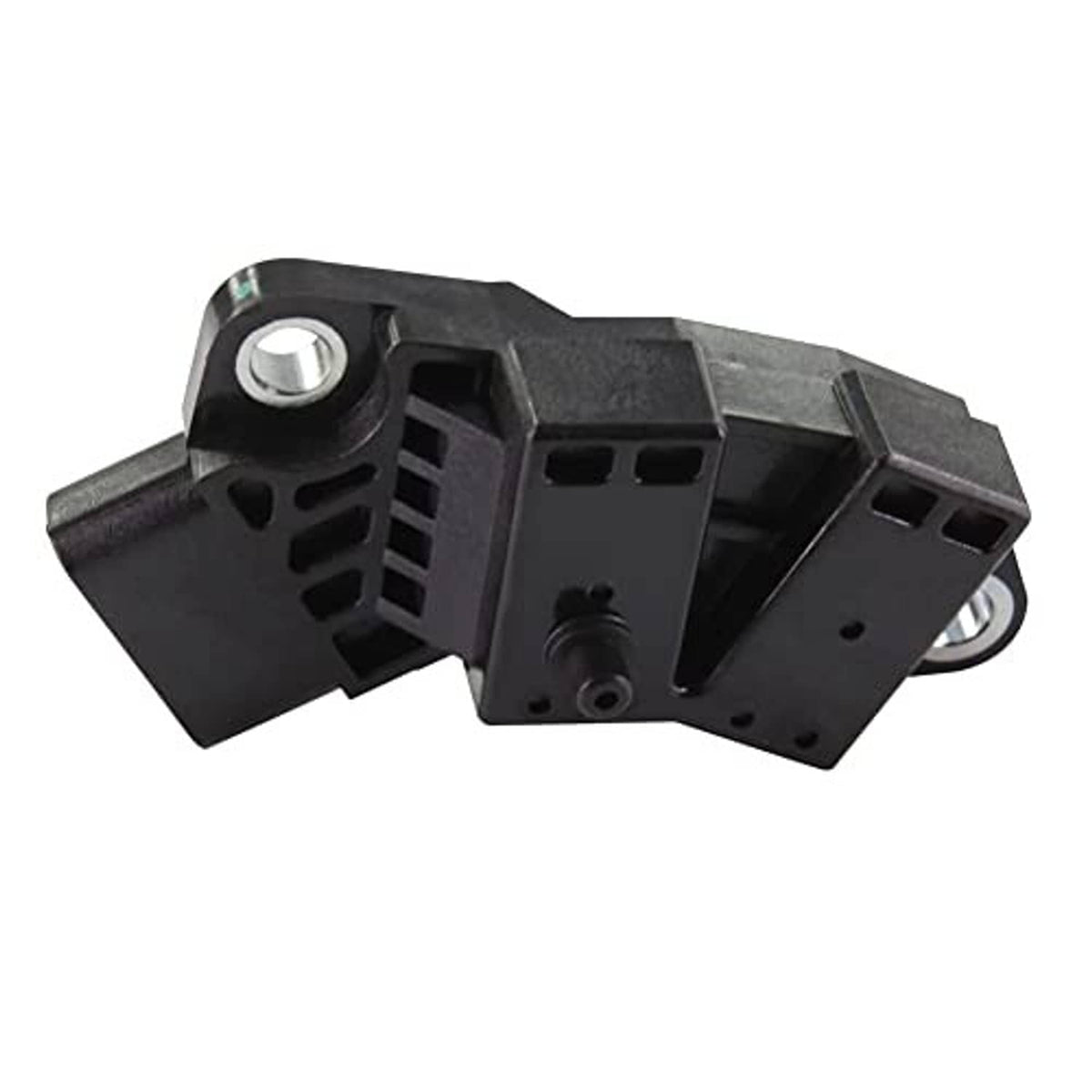 Crankshaft position sensor with metal mounting bolt and rectangular multi-pin connector