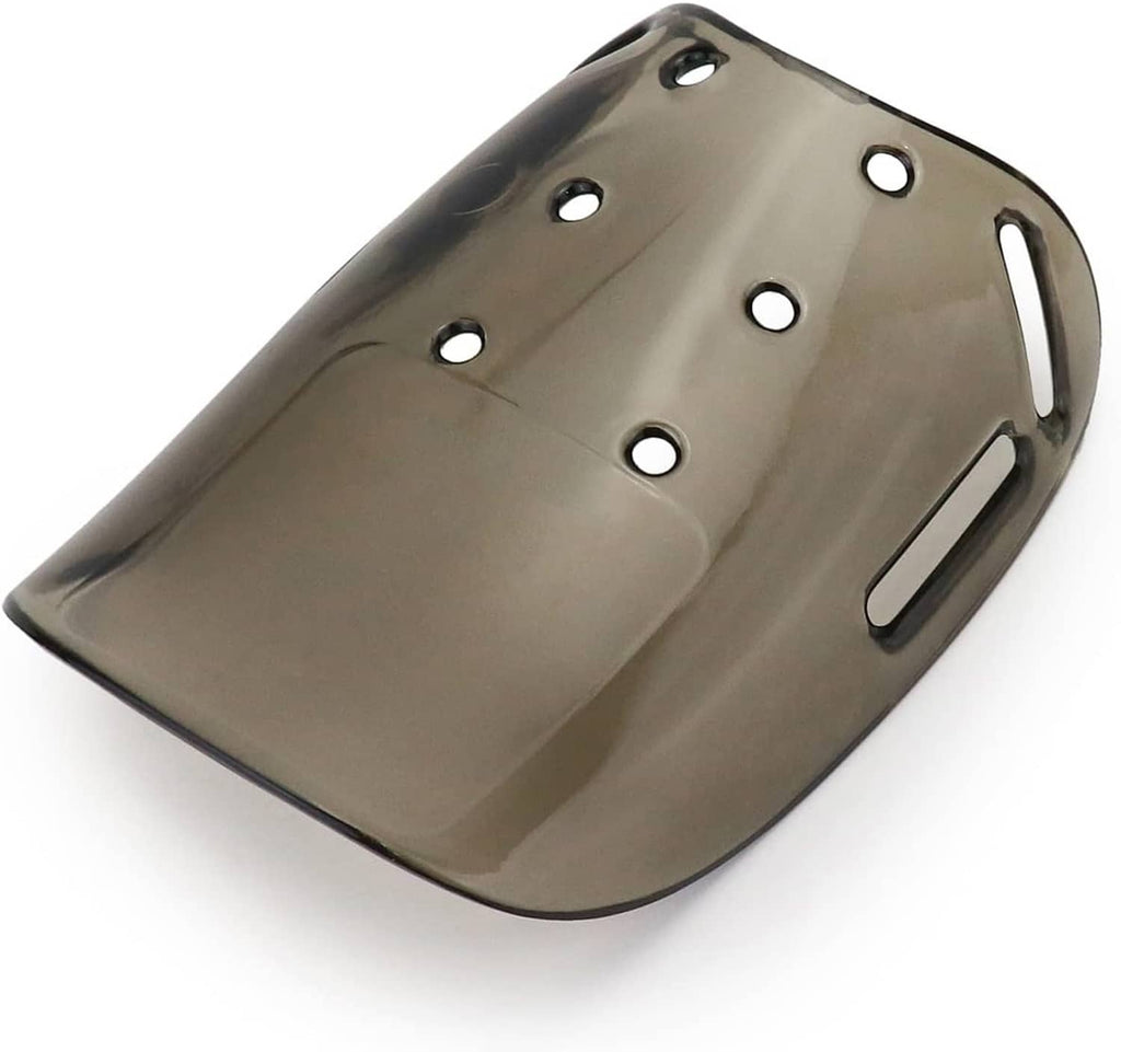 Single dark metallic metatarsal guard plate with round air holes and side slot