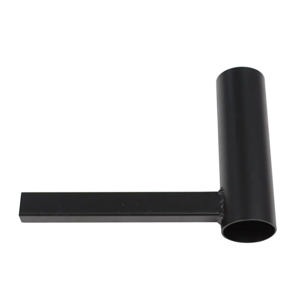 Black T-shaped post and base arm component for manual tire changer duck head kit