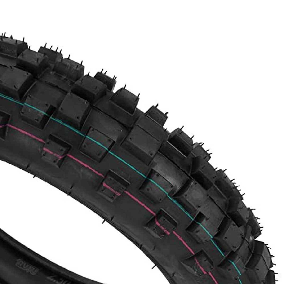 Off-road tire tread blocks with traction grooves along the tire surface