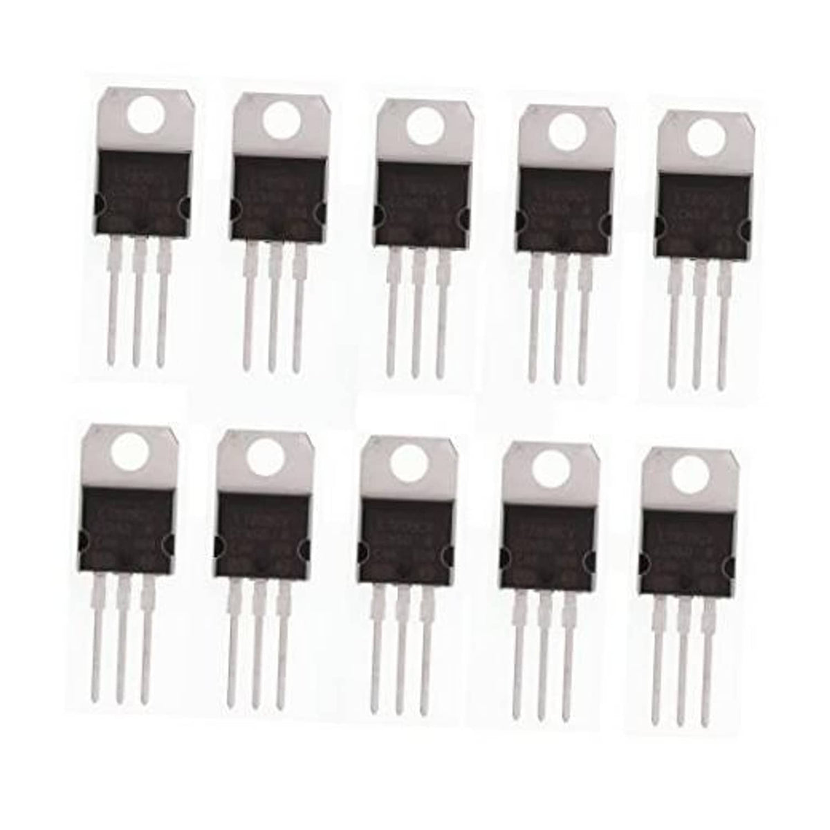 Pack of TO-220 L7809CV 9V positive voltage regulator ICs, 1.5A, through-hole pins