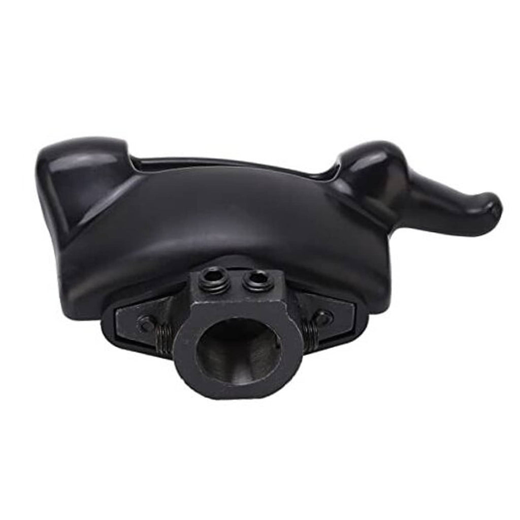 Black tire changer duck head tool with mounting screws and circular center hole