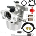 Carburetor replacement kit with carburetor, gasket, springs, hoses, and mounting parts