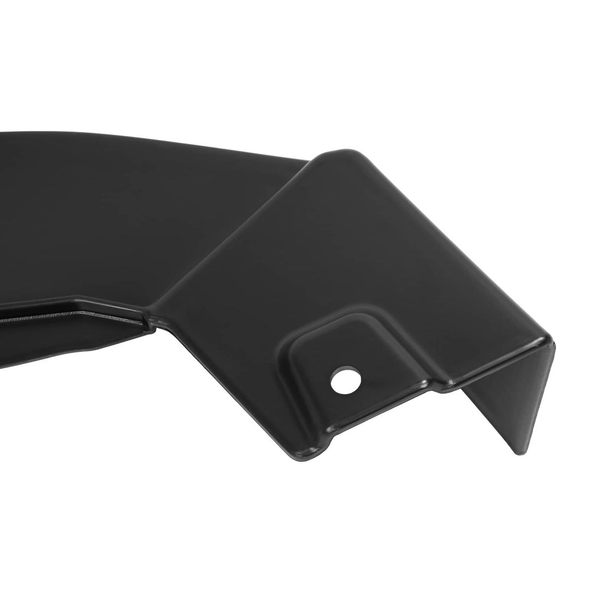 Black mulching plug mounting tab detail with round hole