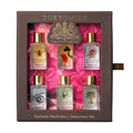 TOKYOMILK perfume wardrobe discovery set in brown box with six mini eau de parfum bottles