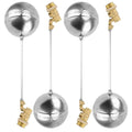 Stainless steel float ball valve with 3/4 in brass inlet and control rod