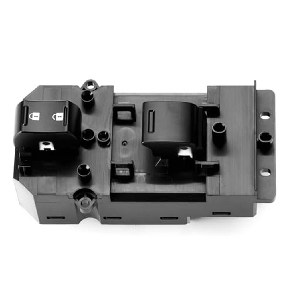 Power window switch inside view, black plastic electronic module with button controls.